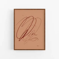 Impression giclée de lignes abstraites, 50x70 cm
