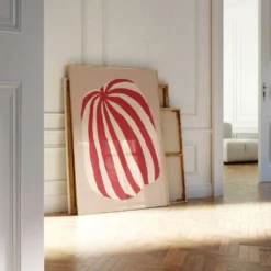 Impression giclée à rayures abstraites, 50x70cm
