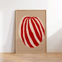 Impression giclée à rayures abstraites, 50x70cm