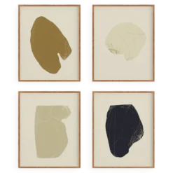 4 impressions giclées abstraites, lot de quatre, A3