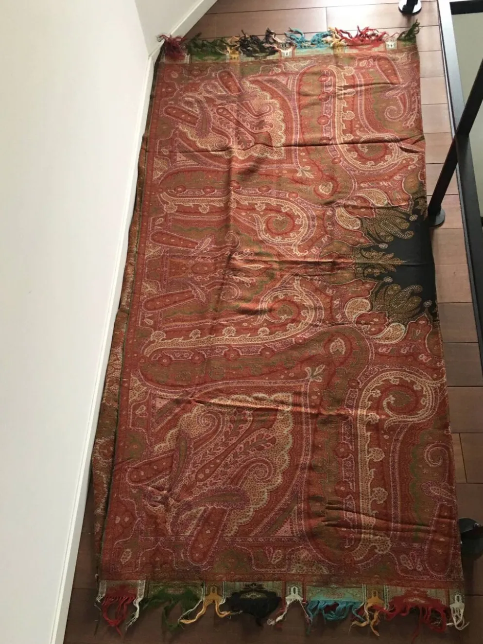 Indienne d'Alsace en laine tissée XIXème siècle