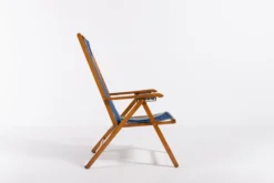 Italian foldable chaise longue by Fratelli Reguitti 1960