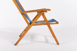 Italian foldable chaise longue by Fratelli Reguitti 1960