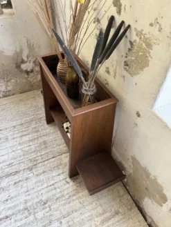 Jardinière années 50 palissandre constructiviste