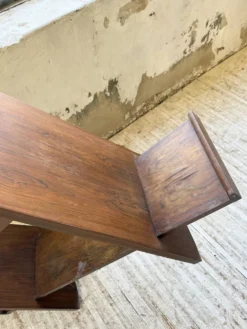 Jardinière années 50 palissandre constructiviste