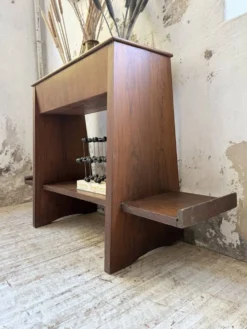 Jardinière années 50 palissandre constructiviste