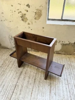 Jardinière années 50 palissandre constructiviste
