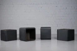 Jardinière en cuir style années 50 de De Sede