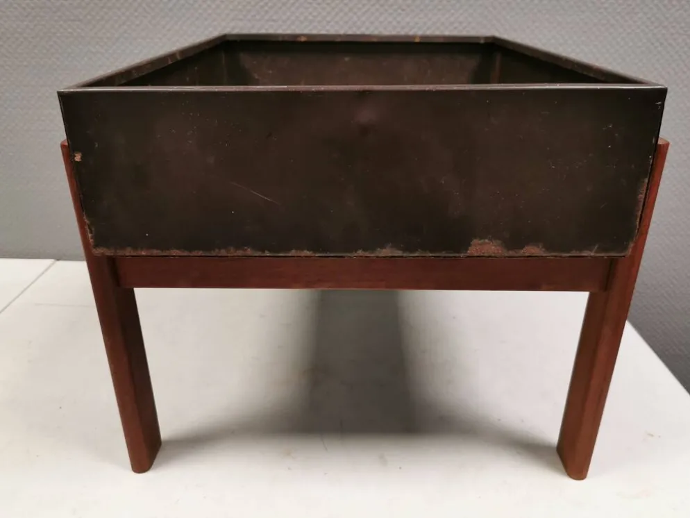 Jardinière en teck design danois des années 1960