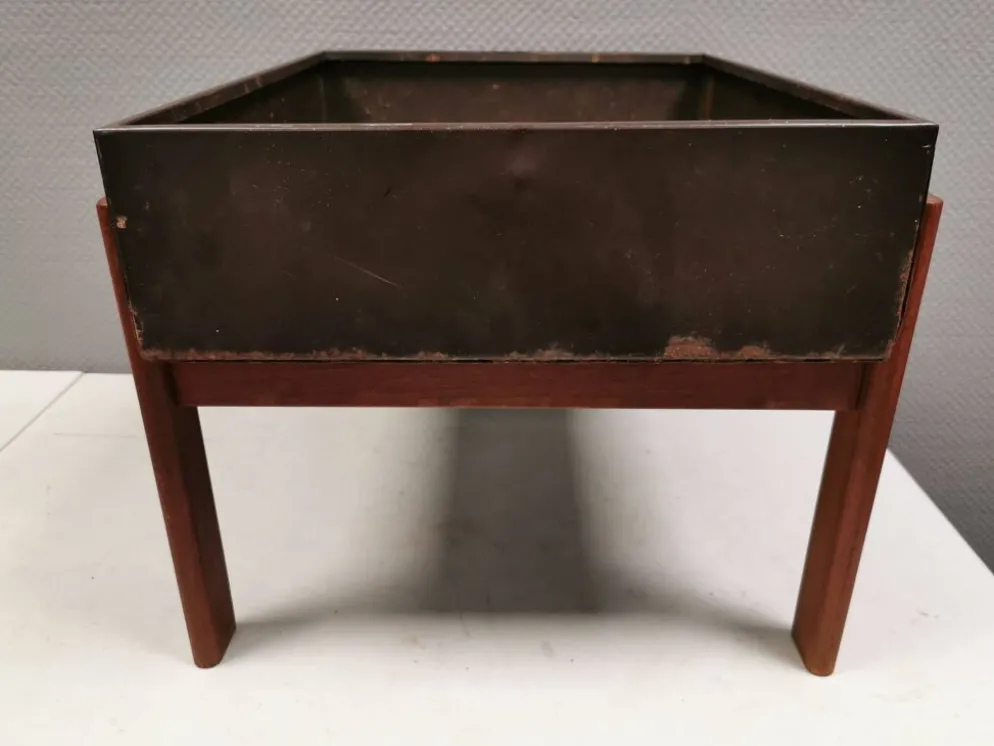 Jardinière en teck design danois des années 1960