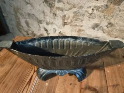 Jardinière française Art déco en fonte émaillée – 1920s–1930s