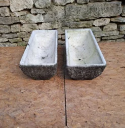 Jardinières en ciment