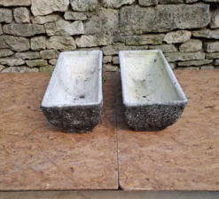 Jardinières en ciment
