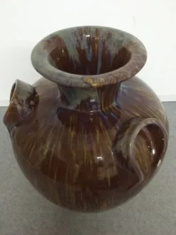 Jarre XXL Art nouveau en grès émaillé, France vers 1900