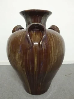 Jarre XXL Art nouveau en grès émaillé, France vers 1900