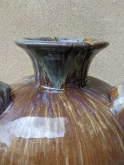 Jarre XXL Art nouveau en grès émaillé, France vers 1900