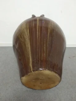 Jarre XXL Art nouveau en grès émaillé, France vers 1900
