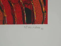 Jean-Pierre Vielfaure : Le chaos de l'intérieur, lithographie originale signée