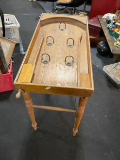 Jeu ancien flipper en bois