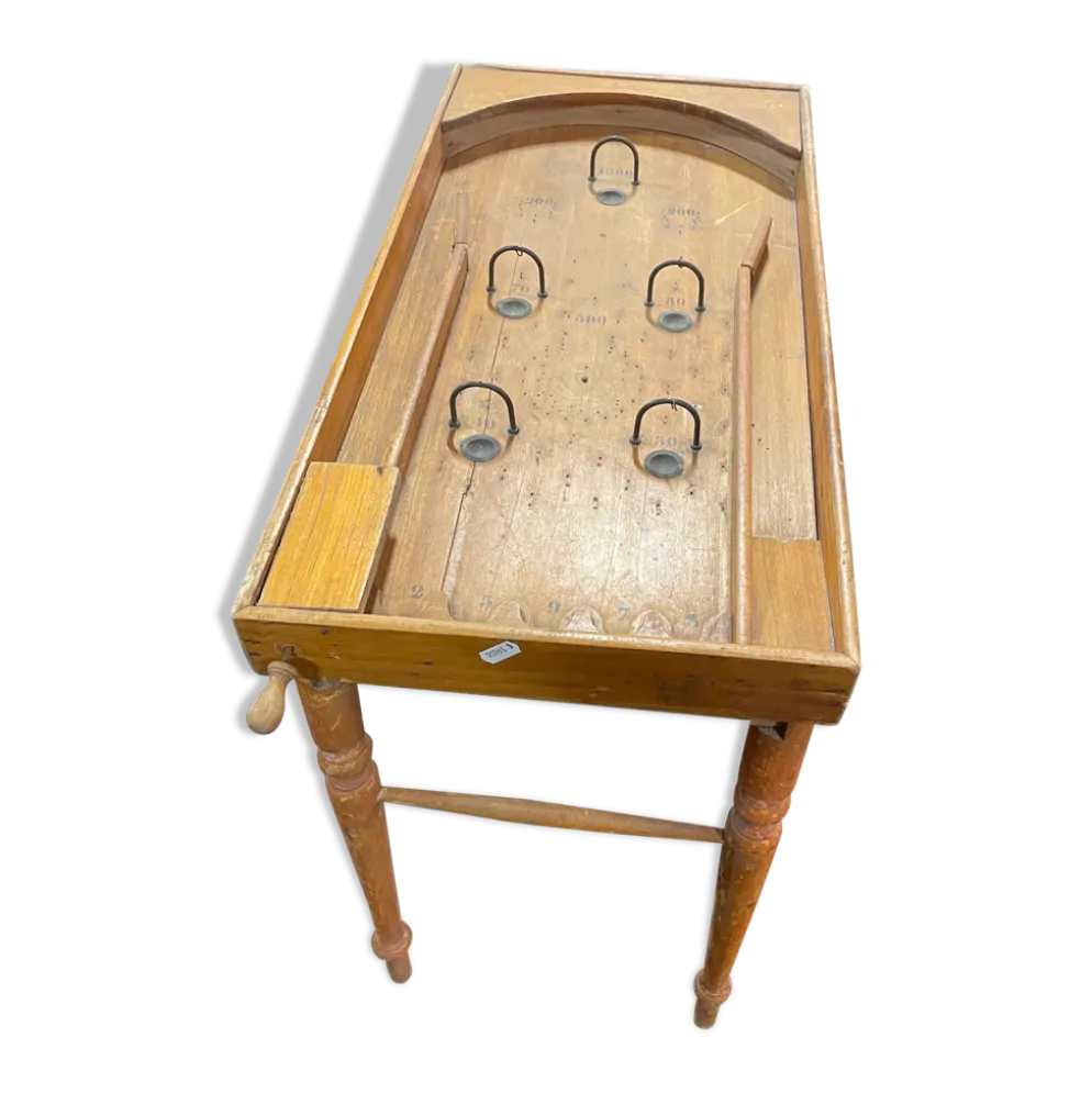 Jeu ancien flipper en bois