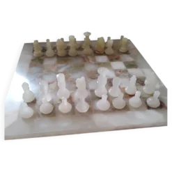 Jeu d échec en onyx et marbre