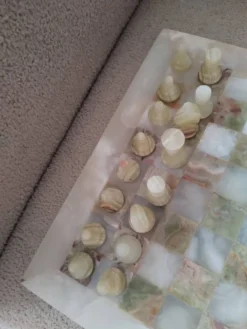 Jeu d échec en onyx et marbre