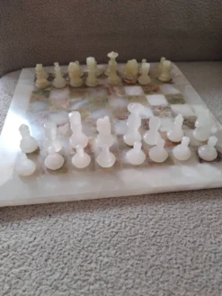 Jeu d échec en onyx et marbre