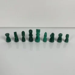 Jeu d’échecs décoratif en malachite, 1950–1970