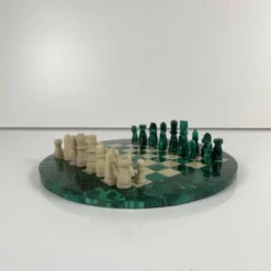 Jeu d’échecs décoratif en malachite, 1950–1970