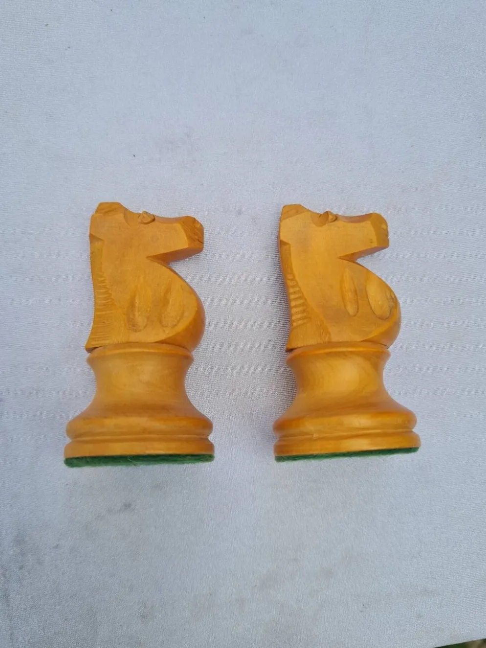 Jeu d'échecs vintage Staunton Français en buis massif – Taille 4