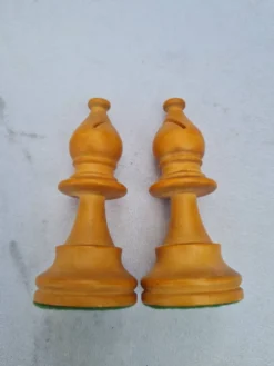 Jeu d'échecs vintage Staunton Français en buis massif – Taille 4