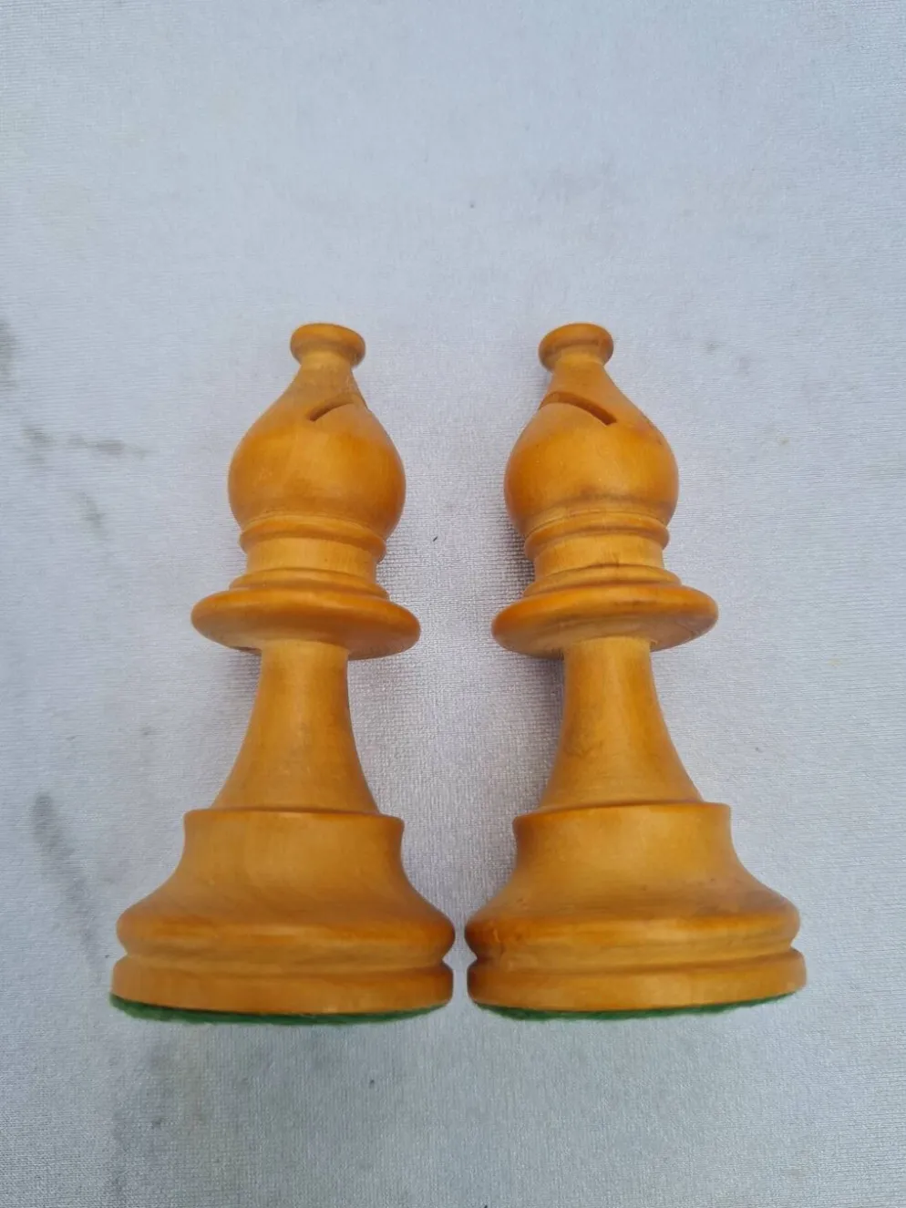 Jeu d'échecs vintage Staunton Français en buis massif – Taille 4