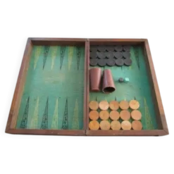 Jeu de Backgammon/jacquet ancien en bois
