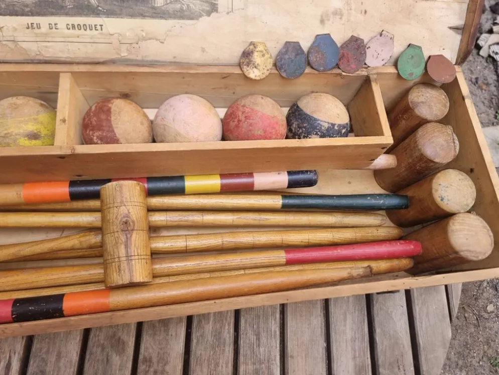 Jeu de croquet ancien