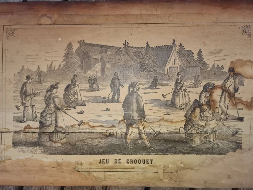 Jeu de croquet ancien