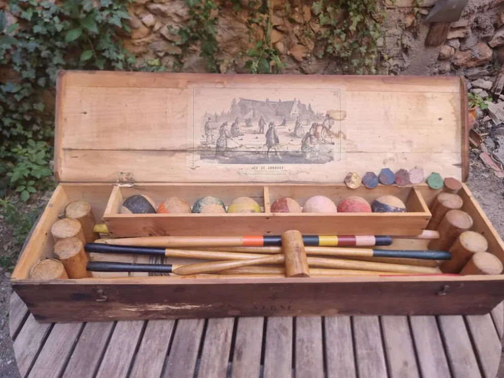 Jeu de croquet ancien