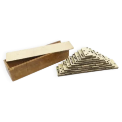 Jeu de dominos postmoderne, Pologne, années 1950, ensemble de 28.