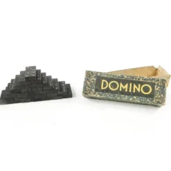 Jeu de dominos postmoderne, Pologne, années 1970, ensemble de 28.