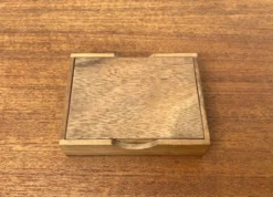Jeu de dés déco scandinave en teck du milieu du siècle, années 1960