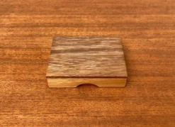 Jeu de dés déco scandinave en teck du milieu du siècle, années 1960