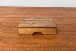 Jeu de dés déco scandinave en teck du milieu du siècle, années 1960