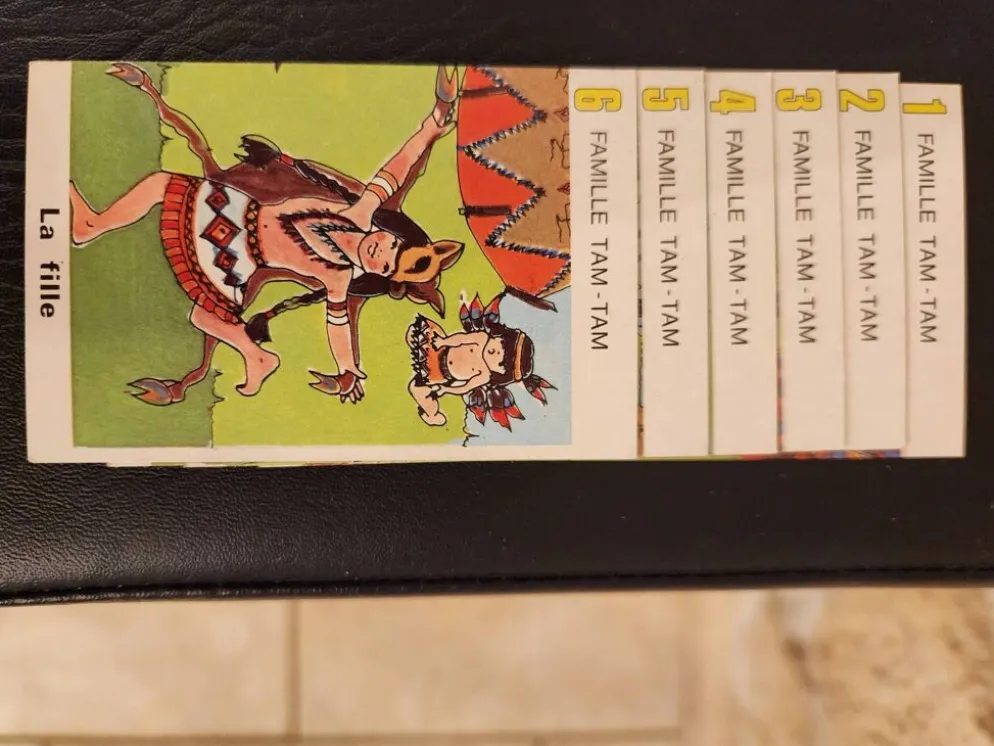 Jeu de 7 familles vintage "Les Indiens" | Années 70
