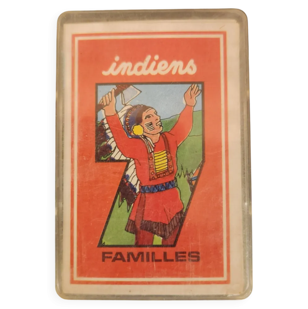 Jeu de 7 familles vintage "Les Indiens" | Années 70