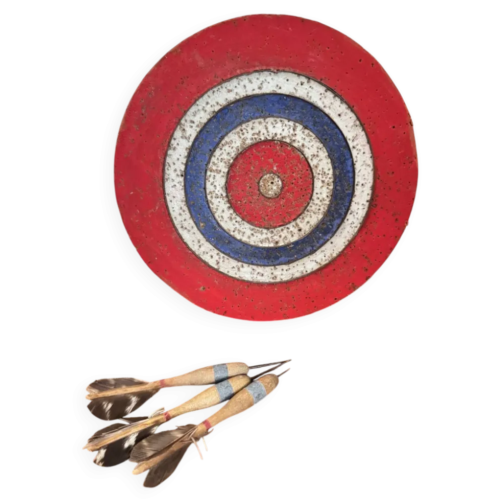 Jeu de fléchettes vintage