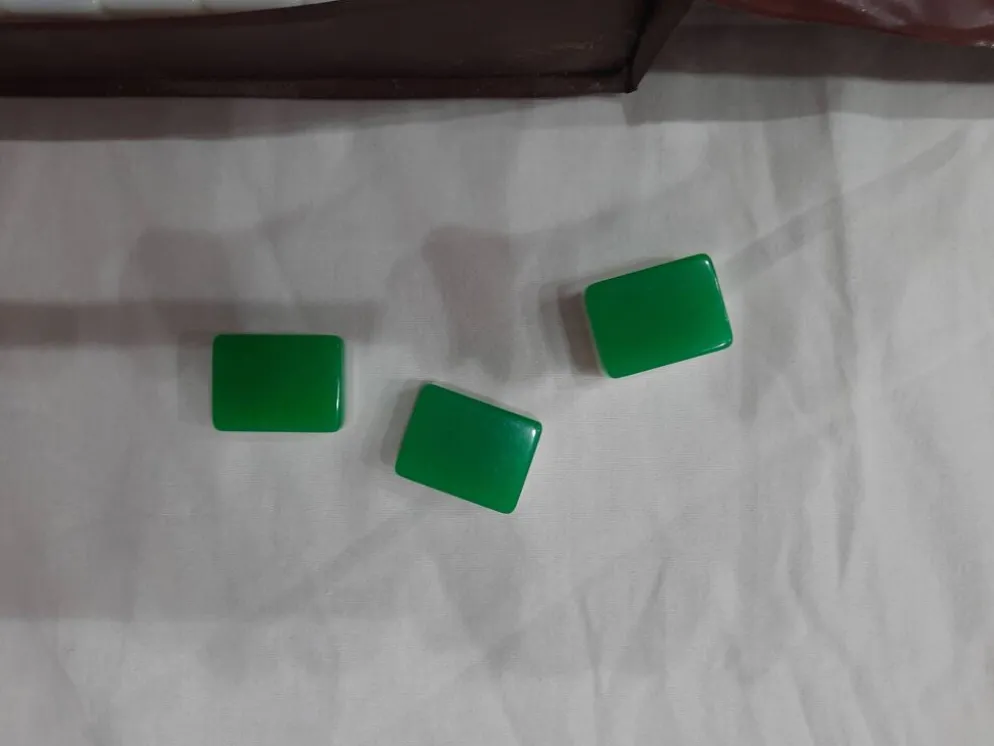 Jeu de mah-jong vintage complet avec mallette en skaï