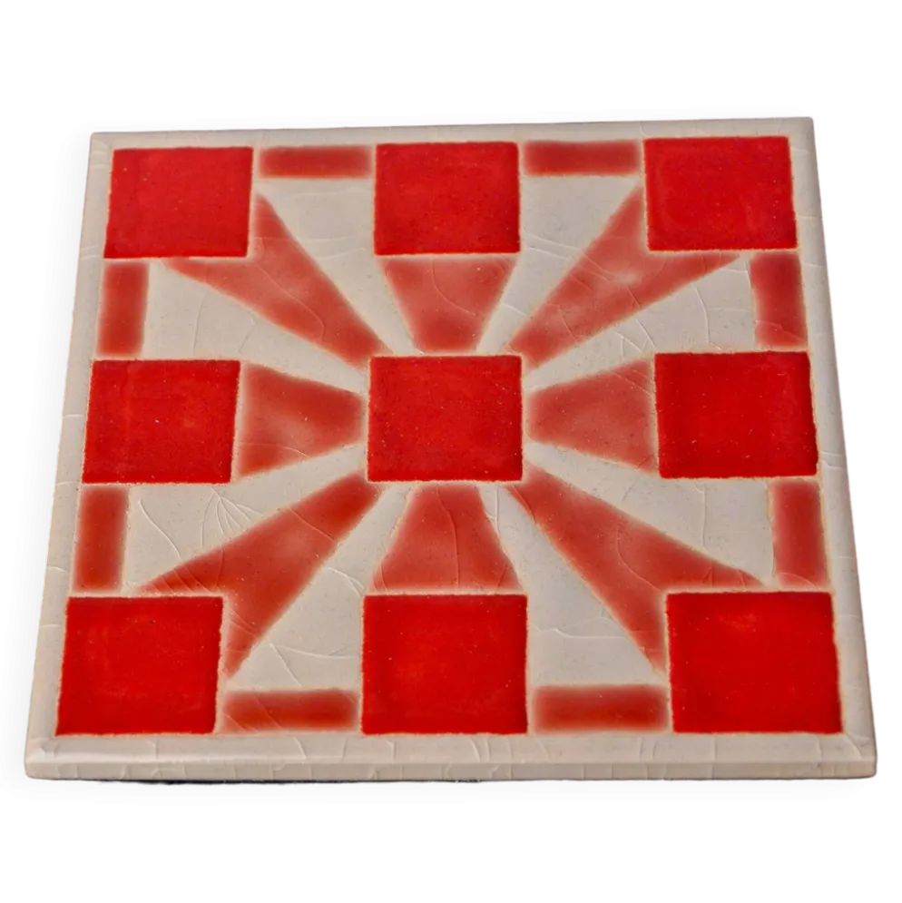 Jeu du morpion, céramique émaillée, Italie, 1980