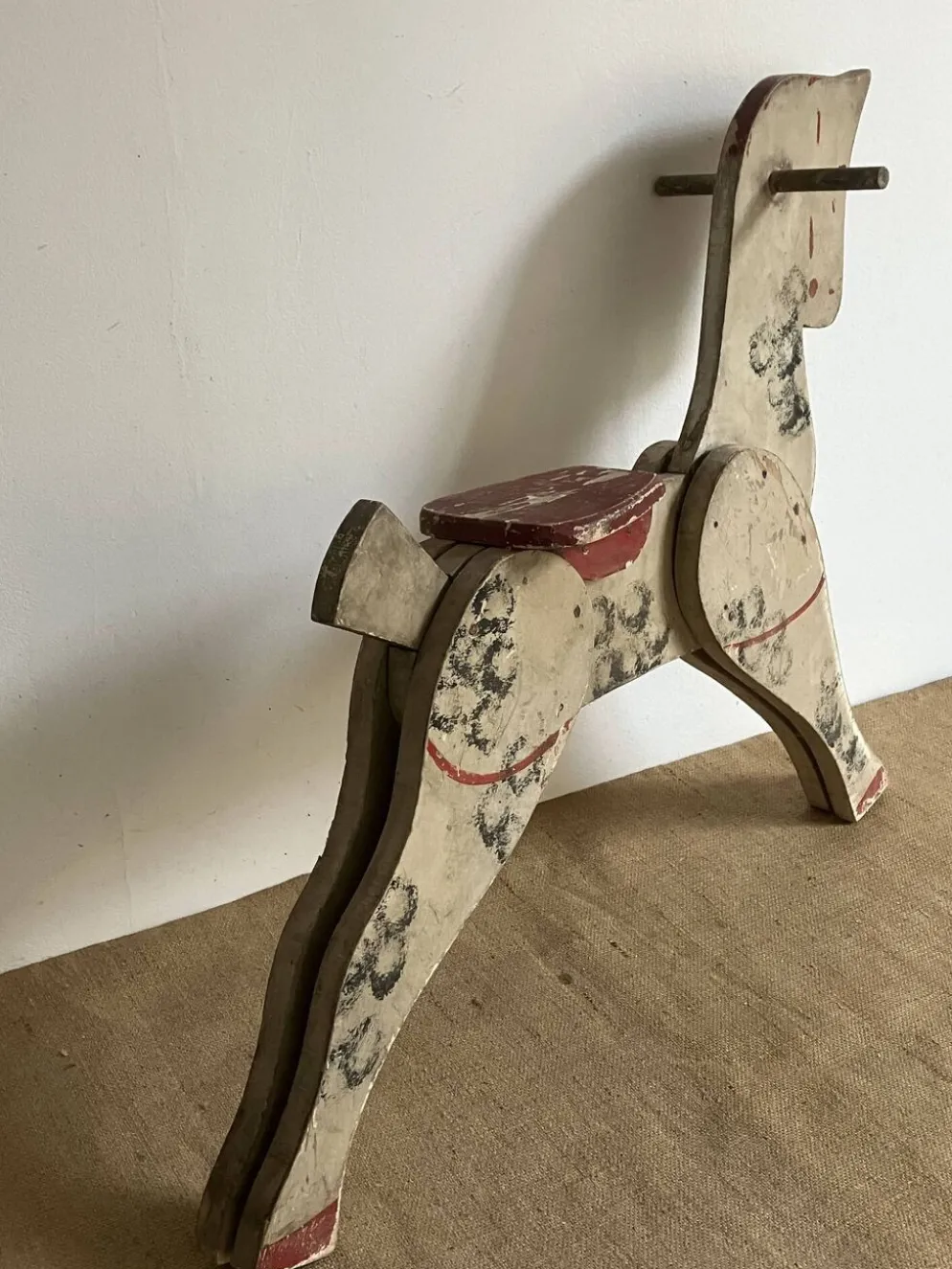 Jouet ancien, cheval en bois
