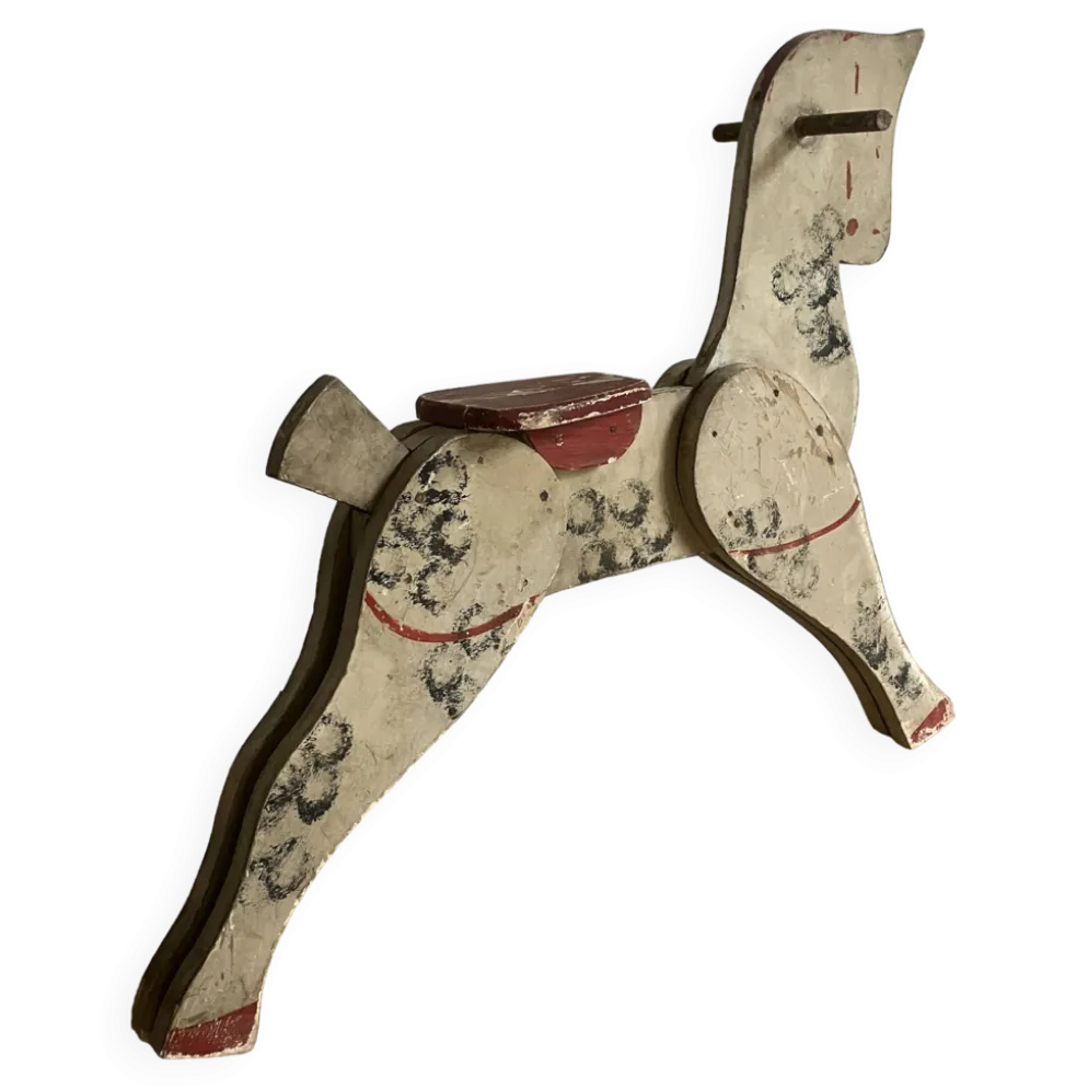 Jouet ancien, cheval en bois