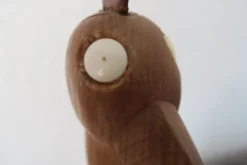 Jouet bois girafe vintage teck scandinave 1960-70