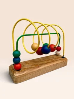 Jouet d'éveil boulier en bois multicolore